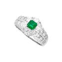 Pt900 Emerald R