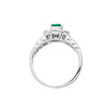 Pt900 Emerald R