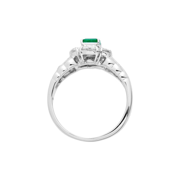 Pt900 Emerald R