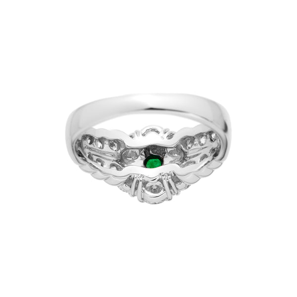 Pt900 Emerald R
