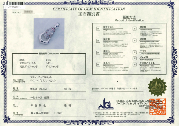 K18WG Ruby PN