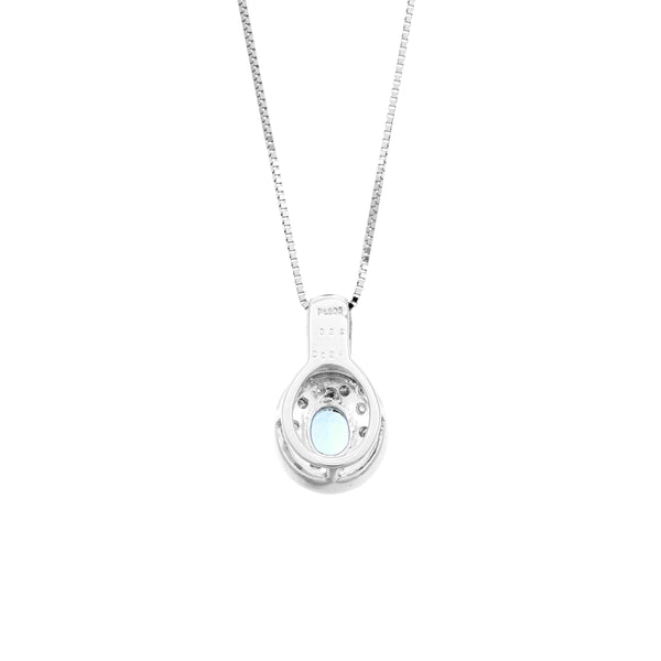 Pt900 Aquamarine PN