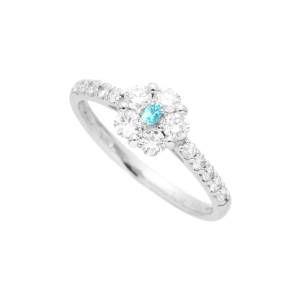 Pt950 Paraiba Tourmaline R