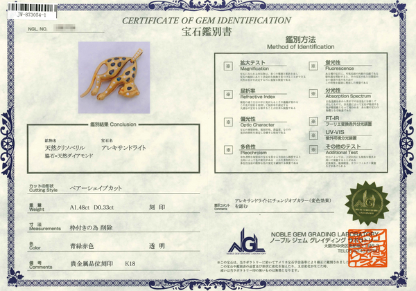 K18 Alexandrite PN