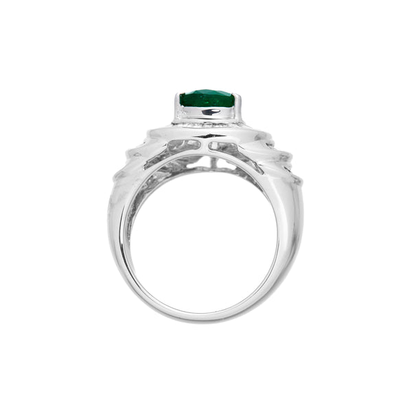 Pt900 Emerald R