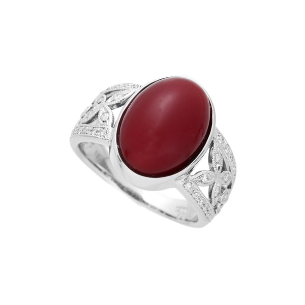 Pt950 Corallium rubrum R