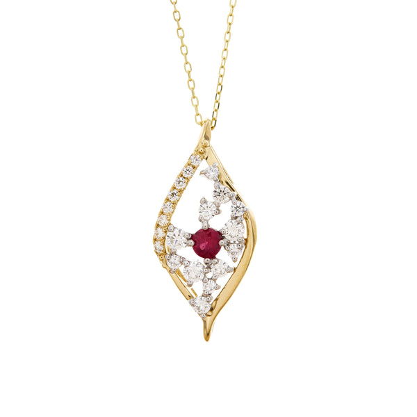 K18/Pt950 Ruby PN