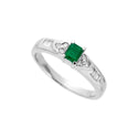Pt900 Emerald R