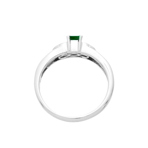Pt900 Emerald R