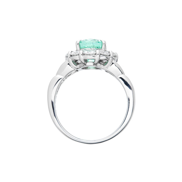 Pt900 Paraiba Tourmaline R