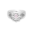 Pt900 Pink Sapphire R