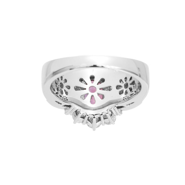 Pt900 Pink Sapphire R