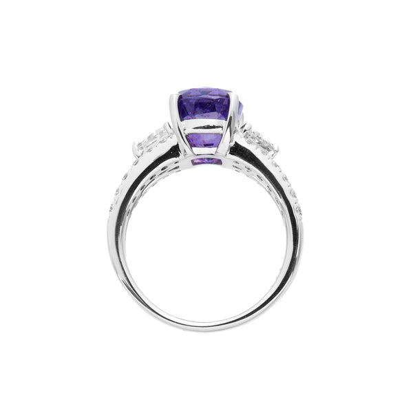 Pt950 Purple Sapphire R
