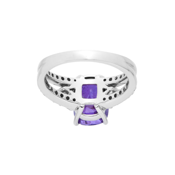 Pt950 Purple Sapphire R