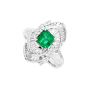 Pt900 Emerald R