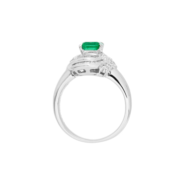 Pt900 Emerald R