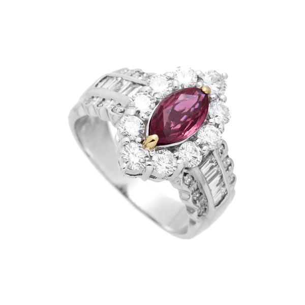 Pt900K18 Ruby R