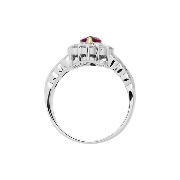 Pt900K18 Ruby R