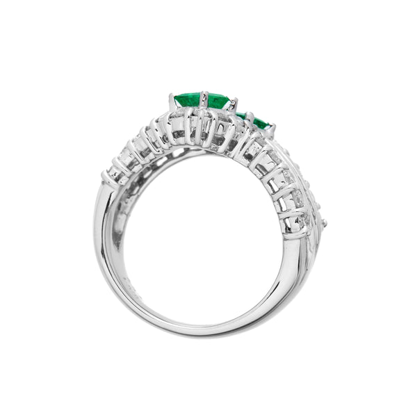 Pt900 Emerald R