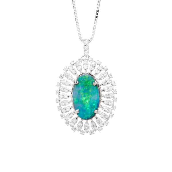 Pt950 Black Opal PN
