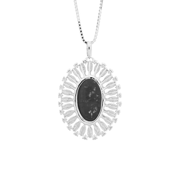 Pt950 Black Opal PN