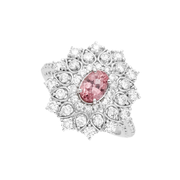 Pt950 Padparadscha S R