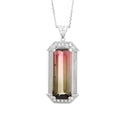 Pt900 Bicolor Tourmaline PN