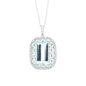 Pt950 Aquamarine PN