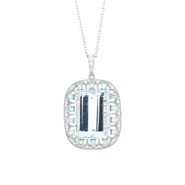 Pt950 Aquamarine PN