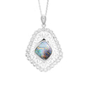 Pt900 Boulder Opal PN