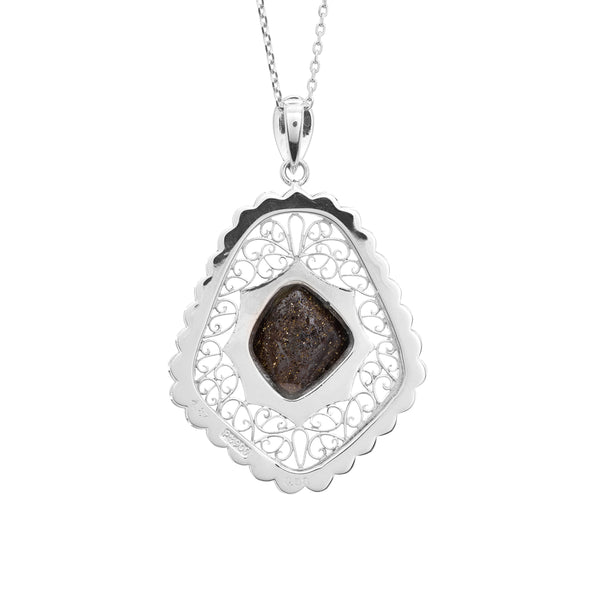 Pt900 Boulder Opal PN
