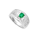 Pt900 Emerald R