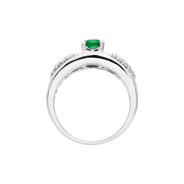 Pt900 Emerald R