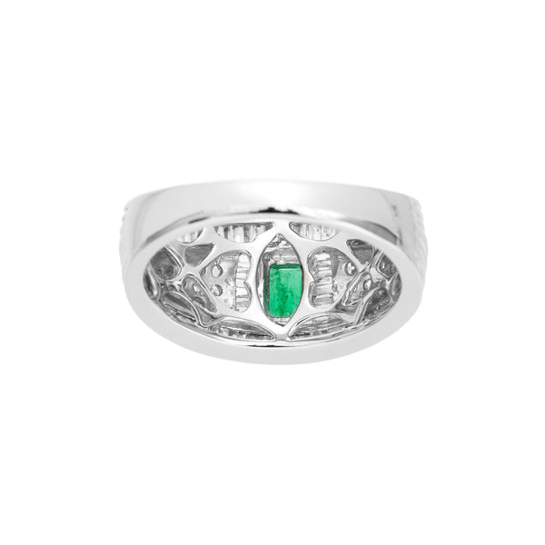 Pt900 Emerald R