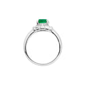 Pt900 Emerald R