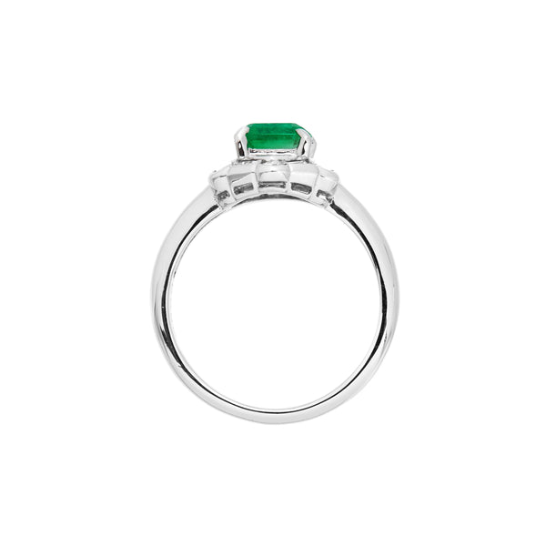 Pt900 Emerald R