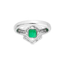 Pt900 Emerald R