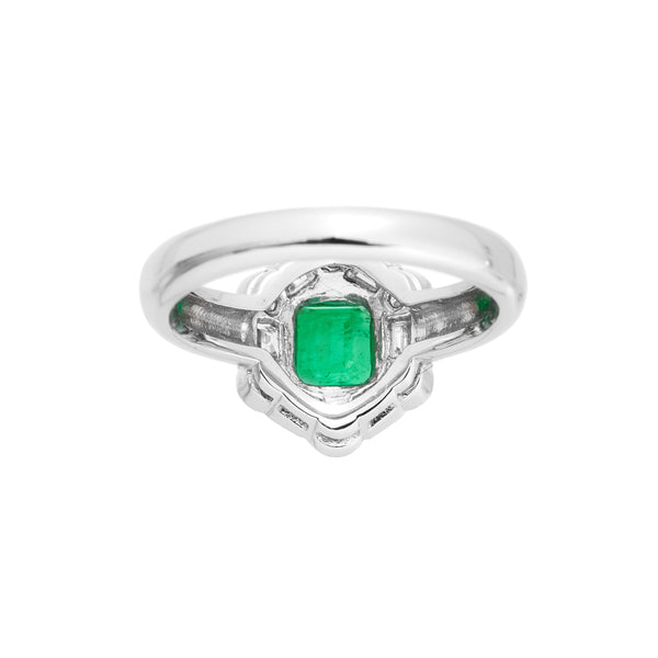 Pt900 Emerald R
