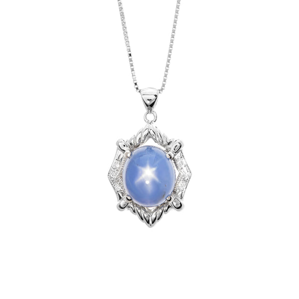 Pt900 Star Sapphire PN