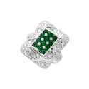 K18WG Emerald R