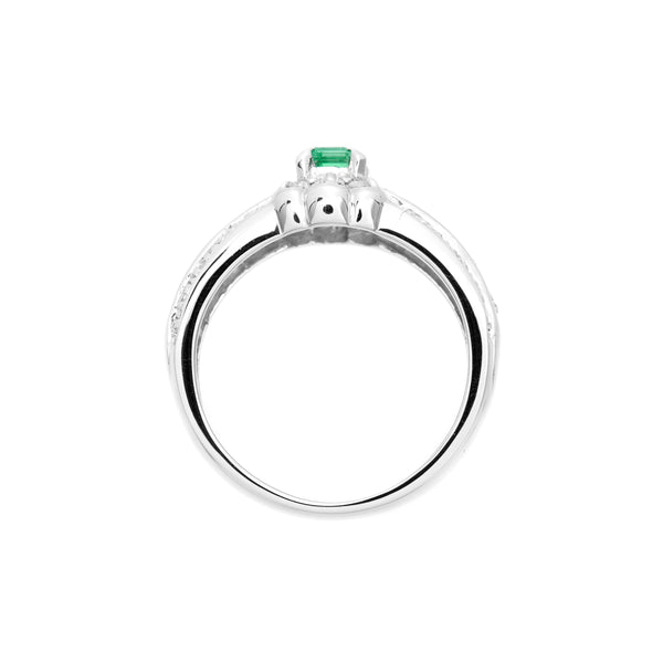 Pt900 Emerald R