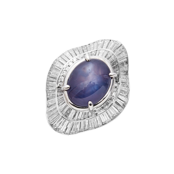 Pt900 Star Sapphire R