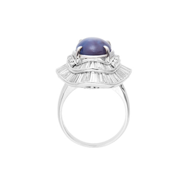 Pt900 Star Sapphire R