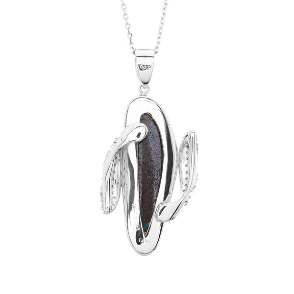 Pt900 Boulder Opal PN