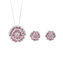 750 Pink Sapphire 2SET