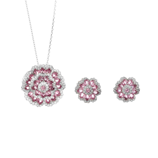 750 Pink Sapphire 2SET