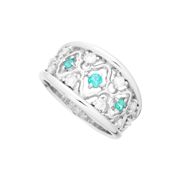 Pt900 Paraiba Tourmaline R