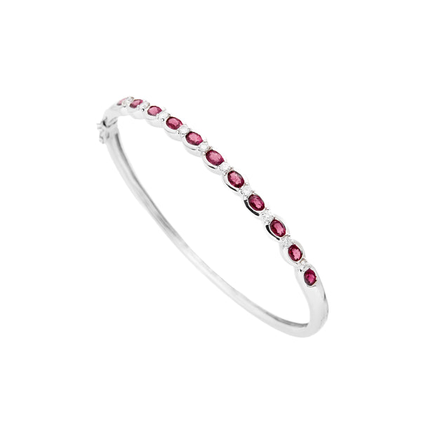 K18WG Ruby Bangle