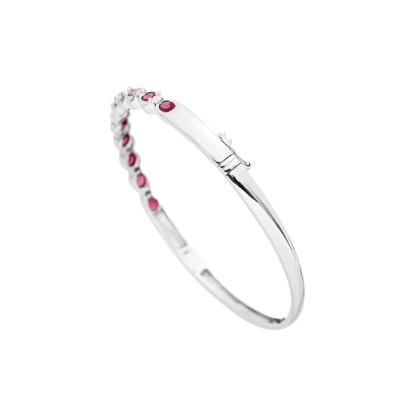 K18WG Ruby Bangle