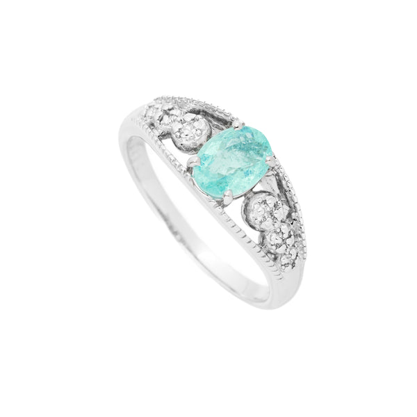 Pt900 Paraiba Tourmaline R